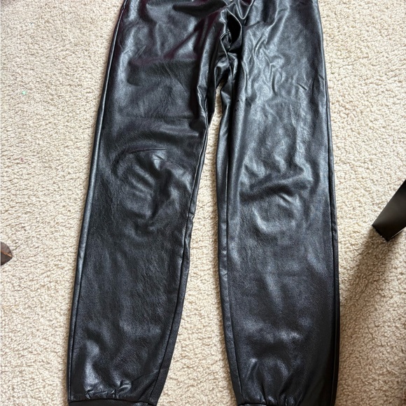 Commando black faux Leather jogger Pants - Picture 2 of 6